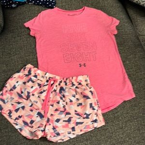 Girls Under Armour Short Set